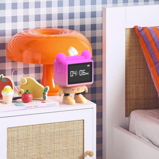 DANCING CLOCK - PINK