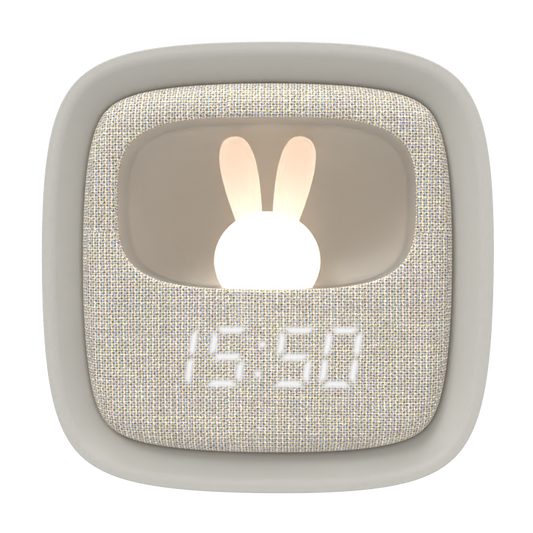 BILLY CLOCK AND LIGHT - GREY