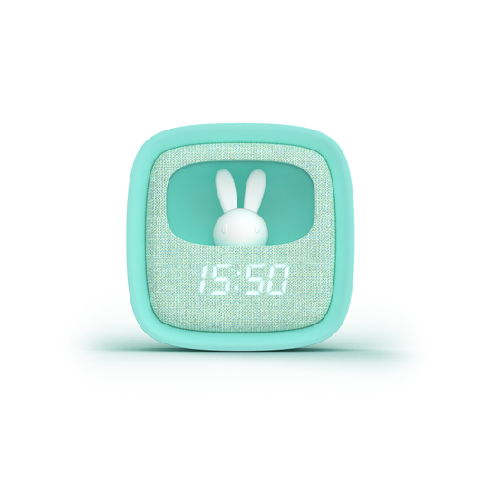 BILLY CLOCK AND LIGHT - TURQUOISE