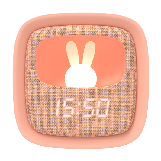 BILLY CLOCK AND LIGHT - PINK