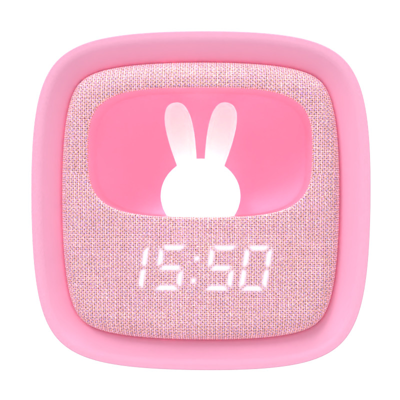 BILLY CLOCK AND LIGHT - MARSHMALLOW