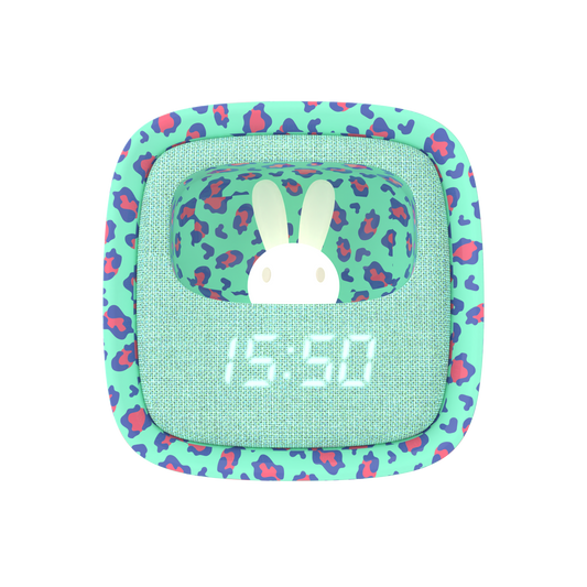 BILLY CLOCK AND LIGHT - LEOPARD